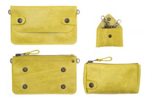 pochette bel air jaune galerie eber-specher-maroquineries